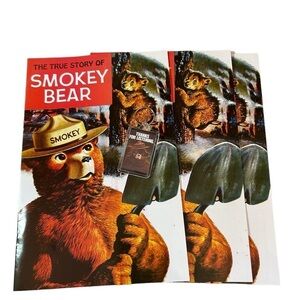 Vtg The True Story of Smokey Bear Comic Book 1969 US Forest Lot Of 3 Keychain